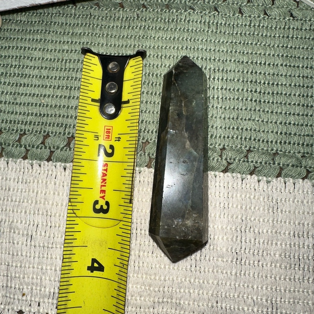 Labradorite Double Crystal Point - Picture 3 of 4